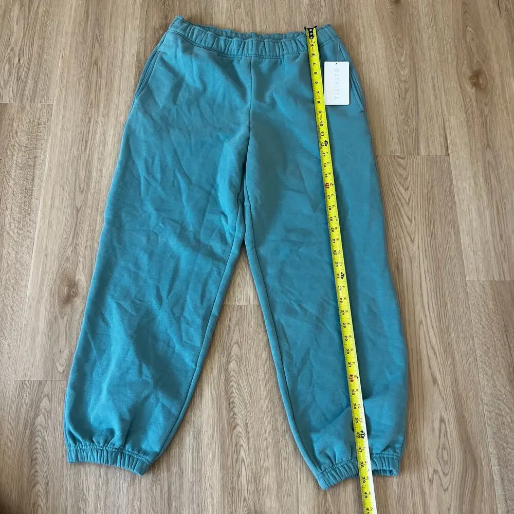 ATHLETA Women's Forever Fleece High Rise Jogger Size M In Juniper Green